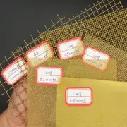 Mesh Dense Filter Brass Woven Wire Screen Net EMF Shielding DIY Fabric Trim