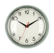 NEW 24cm Wall Clock Round Hanging Green Plastic Clock