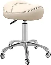 Saddle Stool Rolling Ergonomic Swivel Chair for Office, PU Leather Seat Saddle Chair for Men Woman Plus Size