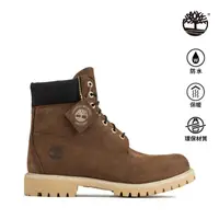 在飛比找momo購物網優惠-【Timberland】男款深棕色磨砂革6吋防水靴(A62K