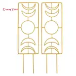 2 件裝用於室內攀緣植物的金屬植物格子架,14 英寸盆栽植物格子架,相室內植物格子架