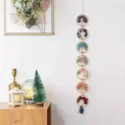 7 Chakra Stones Tree of Life Healing Crystals Hanging Ornament Wall MQL123132