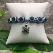 Evil Eye Beaded Bracelet Unisex Stretch Protection & Blessings New 7197