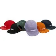 Supreme Suede Camp Cap Black LightPurple S/S 18