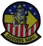 USN NAVY VF-103 SLUGGERS BABY FIGHTER SQUADRON PATCH TOMCAT VETERAN