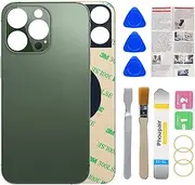 Phoupair OEM Back Glass Replacement Compatible with iPhone 13 Pro 6.1 Inches All Carriers with Professional Repair Kit and Installation Instruction (Alpine Green)