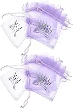 VILLFUL 20pcs Dried Lavender Drawstring Empty Sachet Bags for Storage Gauze Sachets Fine Mesh Mesh Bags Drawstring Empty Decorative and Portable