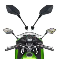 在飛比找蝦皮購物優惠-KAWASAKI 摩托車側後視鏡適用於川崎忍者 ER6F E