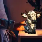 Cow Desk Lamp Unique Room Decoration Highland Table Usb Powered Night Light