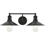 Living District LD4033W21BK Etude 2 Light 21 inch Black Wall Sconce Wall Light