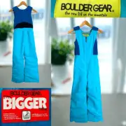 BOULDER GEAR Youth Kids Winter Snow Ski Bib Overalls Snowsuit Pants $98 Size 7
