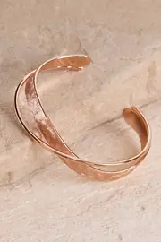 Rose Gold Twist Bangle--TGT-BKJ2433RG