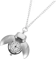 [TOGEVAL] 1pc Pocket Watch Pendant Watch Clasp Clip Watch Hanging Watch Beetle Necklace Clock Key Chain Watch Retro Lanyard Watch Digital Watches for Locket Watch Silver Zinc Alloy