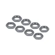 Aluminum 17mm Wheel Nut Thread 1.0mm for 1/8 RC Model Car 8PCS(Titanium Color)