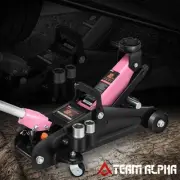 2Tons 4000lbs Low Profile Hydraulic Trolley Service Floor Jack 5.1"-13" Pink