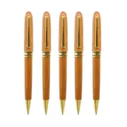 5Pcs Journal Business Bamboo Pens Signature Pens Ballpoint Pens Handcraft