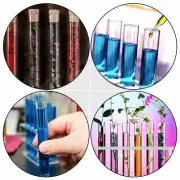 10-100PCS Transparent Glass Test Tube with Cork Stopper Spice Capsule Bottle