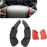 Car Steering Wheel Shift Paddles for F&ord Fusion Mondeo Edge Taurus Lincoln MKC MKX MKZ MKS MKT Aluminum Car Steering Wheel Shift Paddle Extension Shifter HTEOPOEKFR(Black)