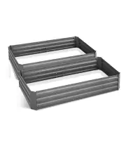 [Green Fingers] 2x Garden Bed 210x90cm Planter Box Raised Container Galvanised Herb