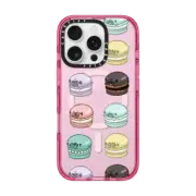 iPhone 16 Pro Impact Case MagSafe Compatible Pug Macarons