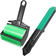 WOONEKY Reusable Pet Hair Removal Tool Set Handheld Lint Roller for Couch & Clothes Washable Cat & Dog Hair Remover for Household Use