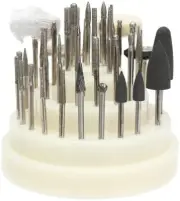 40 PCS Low Speed Micro Polishing Drill Bits Include Tungsten Carbide Burr