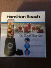 New Factory Sealed Hamilton Beach Go Sport Blender, 600 watt - Black