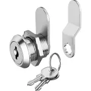 1 Pack Cabinet Locks with Keys 5/8 Inch Cam Lock Keyed Alike Secure Drawer Mailbox File RV Storage Locks Tool Box Locks Replacement Set, Zinc All