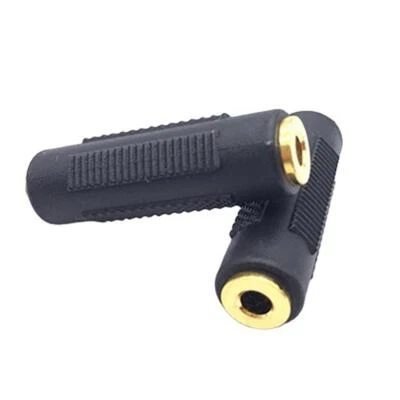 2Pcs 3.5mm Coupler Female to Female 1/8" F/F Stereo Audio Adapter Connecter b