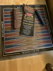 Melissa & Doug Wooden Backgammon Set NEW NIB 4356 Wood Set