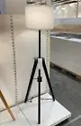 IKEA LAUTERS Floor lamp, brown ash, white (adjustable)