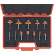 CMT 12 Piece Router Bit Set in Case Carbide Tipped 1/4" Shanks 800.503.11