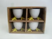 BIA Cordon Bleu Porcelain Chicken Feet Egg Cups, Set of 4