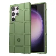For Samsung Galaxy S24 Ultra TPU Phone Cover Shockproof Phone Case with Square Grid Texture