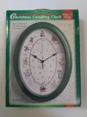 Vintage J.S.N.Y. Christmas Caroling Musical Wall Clock Plays 12 Holiday Songs!