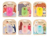 在飛比找PChome24h購物優惠-日本品牌【Charley】Paper Soap 紙香皂片 5