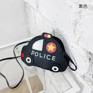 【橘魔法】皮質警車斜背包(汽車 跨肩 斜跨包 包包 小背包 背包 斜背包 中性款 男童 女童 兒童)