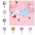 Round Handheld Makeup Mirror Anti-fall Cosmetic Mirror Bedroom