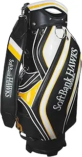 LEZAX Fukuoka SoftBank Hawks SBCB-5436 9.5 Type Caddy Bag, Black