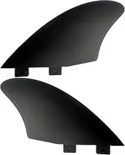 Surfboard 2 Fin Set,PVC Surfing Watershed Fin Longboard Fins - Compact Stand up Paddle Board Fins Paddle Board Accessories for Surfboard Longboards