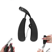 Sherum Clipmaster Pro, Ergonomic Angled Head Thick Toenail Clipper for Seniors black