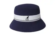 Kangol Bermuda Stripe Bucket Hat Casual Camping Fishing Cap - Navy Blue
