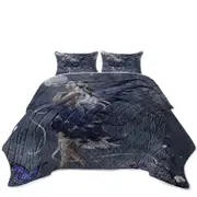 Fantasy Art Blue Nocturne Fairy Coverlet