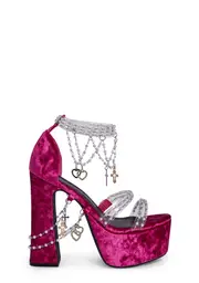 [Sugar Thrillz] Holy Revelation Platform Heels - Magenta