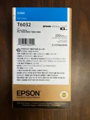 10-2023 NIB GENUINE EPSON T6032 220ML CYAN INK STYLUS PRO 7800 7880 9800 9880