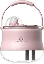 Labymos 400mL Double Humidifiers with Warm White Light Cute Animal Shaped Cool Humidifier Portable Low Noise Desk Humidifiers 3 Modes
