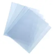 100Pcs 12x8.5 Inch Shrink Wrap Bags, Blue Clear PVC Heat Shrink Wrap