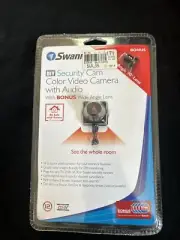 Swann DIY Security Cam Color Video Camera with Audio & Bonus Wide Angle Lens