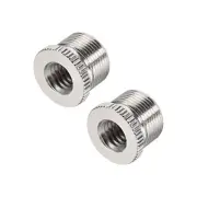 3/8” Female To 5/8" Male Threaded Screw Adapter For Microphone Stand Copper 2pcs