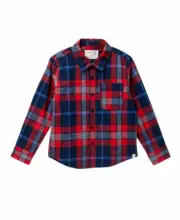 Sovereign Code – Haskell Flannel (Little Boys) RED/ BLUE PLAID SZ 4 NEW NWT